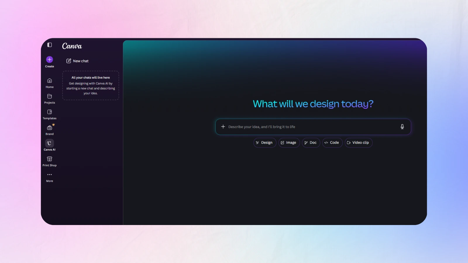 Canva Magic Studio thumbnail workspace with a YouTube 1280x720 preset